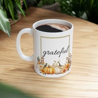 Image 8 of Fall Grateful Ceramic Coffee Mug, Positive Coffee Mug, Inspirational Teacup, Motivational Gift, E...