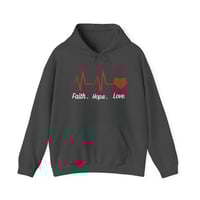 Image 4 of Faith Hope Love Christian Hoodie, Christian Sweatshirt, Jesus Hoodie, Trendy Hoodie, Faith Christ...