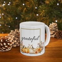 Image 9 of Fall Grateful Ceramic Coffee Mug, Positive Coffee Mug, Inspirational Teacup, Motivational Gift, E...