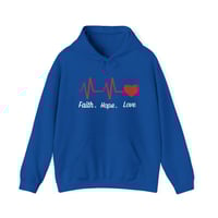 Image 5 of Faith Hope Love Christian Hoodie, Christian Sweatshirt, Jesus Hoodie, Trendy Hoodie, Faith Christ...