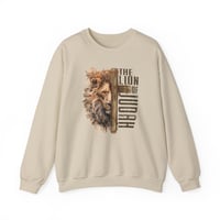 Image 1 of Lion Of Judah With Inspiration, Christian Sweater, Inspirational Gift, Religious Shirt, Faith Swe...
