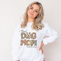 Image 1 of Best Dog Mom Ever, Mother's Day Gift, Dog Lover Sweater, Dog Mom Gift, Wife Gift, Mom Sweater, Gi...