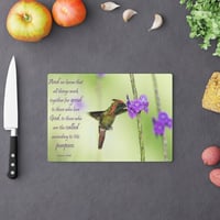 Image 9 of Bible Quote Personalized Glass Cutting Board, Scripture Cutting Board, Christian Gift Idea, Chris...