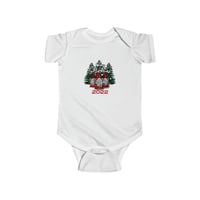 Image 2 of Merry Christmas 2022 Infant Fine Jersey Bodysuit, Christmas Infant Group Bodysuit, Holiday gift Idea