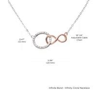 Image 3 of To My Girlfriend Necklace, Happy Valentine's Day Infinite Bond Necklace, Soulmate Gift Idea, Vale...