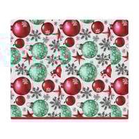 Image 4 of Christmas Blanket, Holiday Ornament Blanket. Warm Blanket, Christmas Decor, Christmas Throw, Gift...