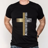 Image 6 of Cross T-Shirt, Bible Quote Shirt, Christian Shirt, Unisex Religious Shirt, Christian Apparel, Chr...
