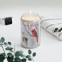 Image 1 of Seasons Greetings Christmas Scented Candle, 13.75oz, Christmas Gift Idea, Comfort Spice, Vanilla ...
