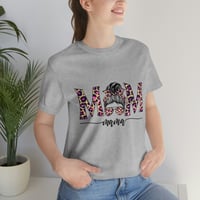 Image 3 of Messy Bun Mama Shirt, Mother's Day Gift For Mom Tee, Leopard Print Mama Gift For Mother's Day, Co...