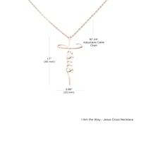 Image 3 of To My Wife Necklace, Valentine's Day Jesus Cross Necklace, Inspiring Gift For Her, Anniversary Gi...
