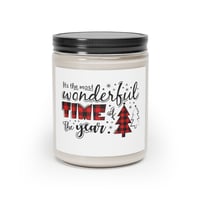 Image 5 of It's The Most Wonderful Of The Year Christmas Cinamon Stick And Vanilla Scented Candle, 9oz Chris...