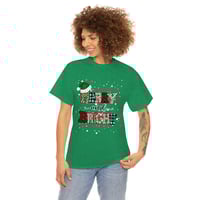 Image 5 of Merry And Bight Christmas T-shirt, Leopard Print Christmas Shirt, Women Christmas T-Shirt, Holida...