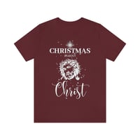 Image 2 of Christmas Is About Christ T-shirt, Christian Christmas Tee, Religious Shirt, Faith Apparel, Holid...