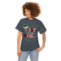 Image 6 of Merry And Bight Christmas T-shirt, Leopard Print Christmas Shirt, Women Christmas T-Shirt, Holida...