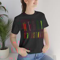 Image 1 of Merry Christmas T-Shirt, Women Christmas Shirt, Holiday Shirt, Gift For Her, Christmas Party Shir...