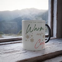 Image 7 of Tis The Season to Be Warm and Cozy, Christmas Mug, Holiday Mug Gift Idea, Gift for Teacher, Gift ...