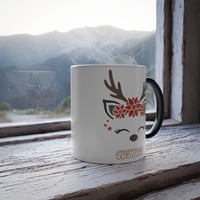 Image 8 of Reindeer Graphic Color Morphing Mug, 11oz