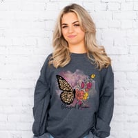 Image 6 of Blessed Mama Sweater, Mother's Day Gift, Women Butterfly Sweater, Mother's Day Mom Gift, Wife Gif...