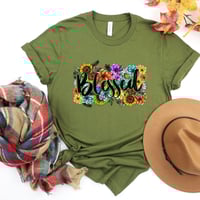 Image 4 of Fall Shirt, Thanksgiving Gift, Thanksgiving Shirt, Blessed Shirt, Woman Shirt, Fall Vibes, Thankf...