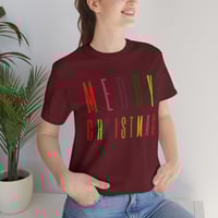 Image 7 of Merry Christmas T-Shirt, Women Christmas Shirt, Holiday Shirt, Gift For Her, Christmas Party Shir...