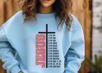 Image 1 of Easter Sweatshirt, Christian Sweater, Names of Jesus Sweatshirt, Easter Religious Shirt, Faith Sw...
