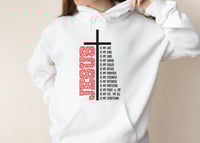 Image 3 of Easter Sweatshirt, Christian Sweater, Names of Jesus Sweatshirt, Easter Religious Shirt, Faith Sw...