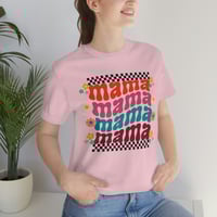 Image 1 of Retro Groovy Mama Shirt, Mother's Day Gift For Mom Tee, Cute Mama Gift For Mother's Day, Retro Ma...