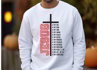 Image 4 of Easter Sweatshirt, Christian Sweater, Names of Jesus Sweatshirt, Easter Religious Shirt, Faith Sw...