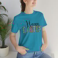 Image 2 of Happy Easter Shirt, Faith Easter Shirt. Religious Easter Apparel For Men. Christian Easter T-Shir...
