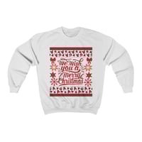 Image 6 of We Wish You a Merry Christmas Sweatshirt, Ugly Christmas Sweater, Women Ugly Christmas Sweater, U...