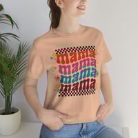 Image 4 of Retro Groovy Mama Shirt, Mother's Day Gift For Mom Tee, Cute Mama Gift For Mother's Day, Retro Ma...