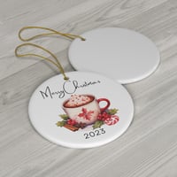 Image 3 of Merry Christmas 2023 Ornament, Personalized Christmas Ornament,  Christmas Ornament,  Holiday Gif...