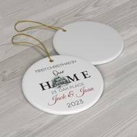 Image 3 of First Christmas In Our Home 2023 Ornament, Personalized Christmas Ornament,  Christmas Ornament, ...