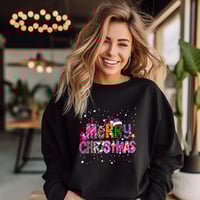 Image 1 of Christmas Sweatshirt, Vintage Christmas Sweatshirt, Christmas Sweater, Merry Christmas Gifts For ...