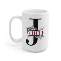 Image 1 of Monogram Initial Name Personalized Coffee Cup, Gift for Women and Men, Monogram Mug for Valentine...