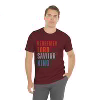 Image 6 of He Is Risen T-Shirt, Happy Easter Shirt, Religious Easter Apparel For Men. Christian Easter T-Shi...
