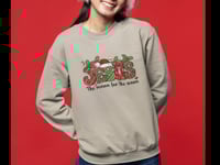 Image 2 of Jesus The Reason For The Season Sweatshirt, Christian Christmas Gift, Jesus Sweatshirt, Religious...