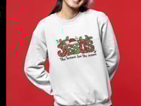 Image 3 of Jesus The Reason For The Season Sweatshirt, Christian Christmas Gift, Jesus Sweatshirt, Religious...