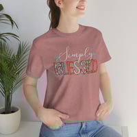 Image 6 of Simply Blessed Shirt, Simply Blessed Easter Shirt. Religious Easter Apparel For Men. Christian Ea...