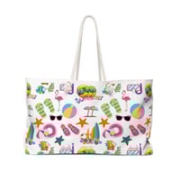 Image 1 of Beach Themed Weekender Bag perfect for getaways or around town.