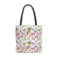 Image 2 of Beach Themed AOP Tote Bag