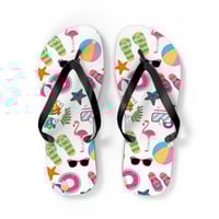 Image 2 of Beach Themed Flip Flops
