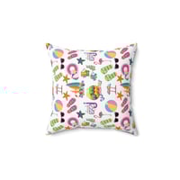 Image 2 of Beach Themed Spun Polyester Square Pillow