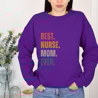 Image 5 of Best Nurse Mom Ever, Mother's Day Gift, Mother's Day Mom Gift, Women Retro Nurse Sweater, Nurse M...