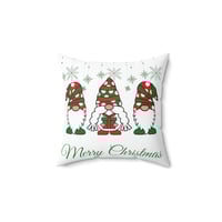 Image 2 of Merry Christmas Pillow, Christmas Gnomes Decorative Spun Polyester Square Pillow, Gift For Her.