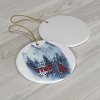Image 3 of It's The Most Wonderful Time Of The Year Christmas Ceramic Ornament, Vintage Christmas Truck Cera...