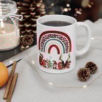 Image 2 of Believe Christmas Mug, Retro Christmas Rainbow Mug, Christmas Coffee Mug, Holiday Gift Idea, Gift...