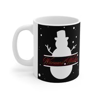 Image 4 of Christmas Snowman With Warmest Wishes 11 OZ Ceramic Mug, Holiday Gift Idea, Christmas Coffee Mug.