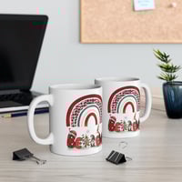 Image 4 of Believe Christmas Mug, Retro Christmas Rainbow Mug, Christmas Coffee Mug, Holiday Gift Idea, Gift...
