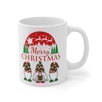 Image 4 of Merry Christmas Ceramic Mug 11oz, Christmas Gnomes Coffee Mug, Holiday Gift Idea, Christmas Coffe...